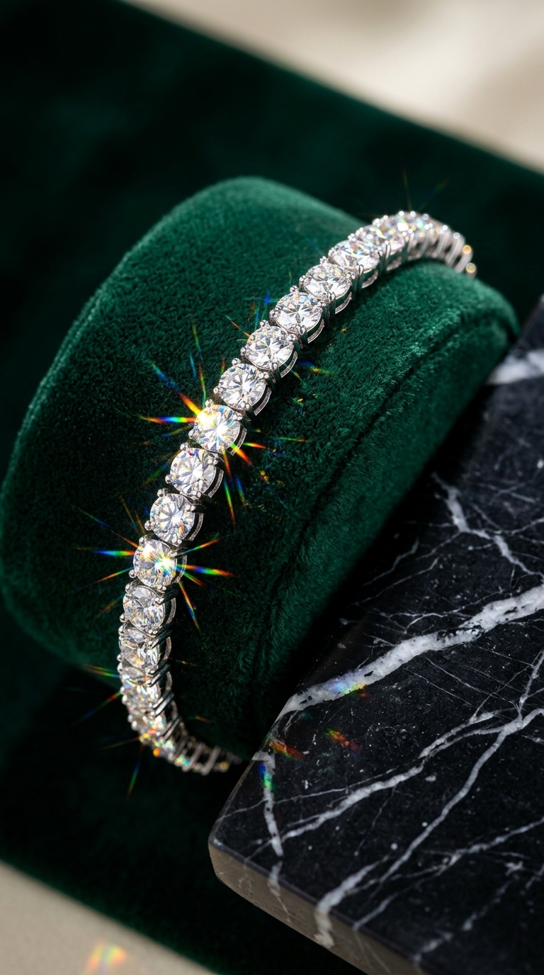 Mayfair London Moissanite Tennis Bracelet 4mm